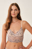 Pembe Balensiz Dantelli Bralet Sütyen