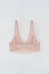 Pembe Balenli Dantelli Toparlayıcı Sütyen