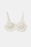 Ekru Balenli Dantelli Toparlayıcı Sütyen