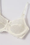 Ekru Balenli Dantelli Toparlayıcı Sütyen