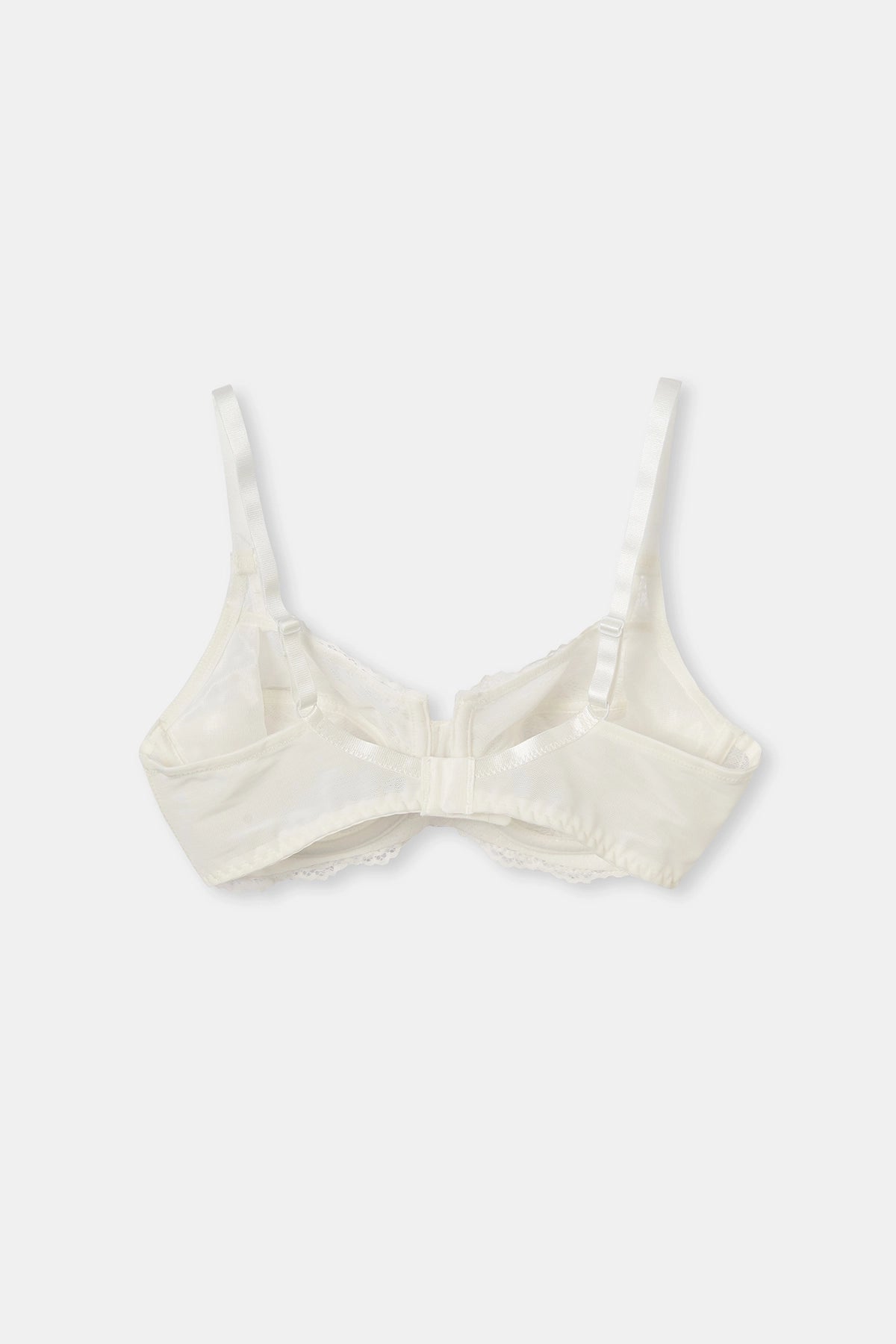 Ekru Balenli Dantelli Toparlayıcı Sütyen