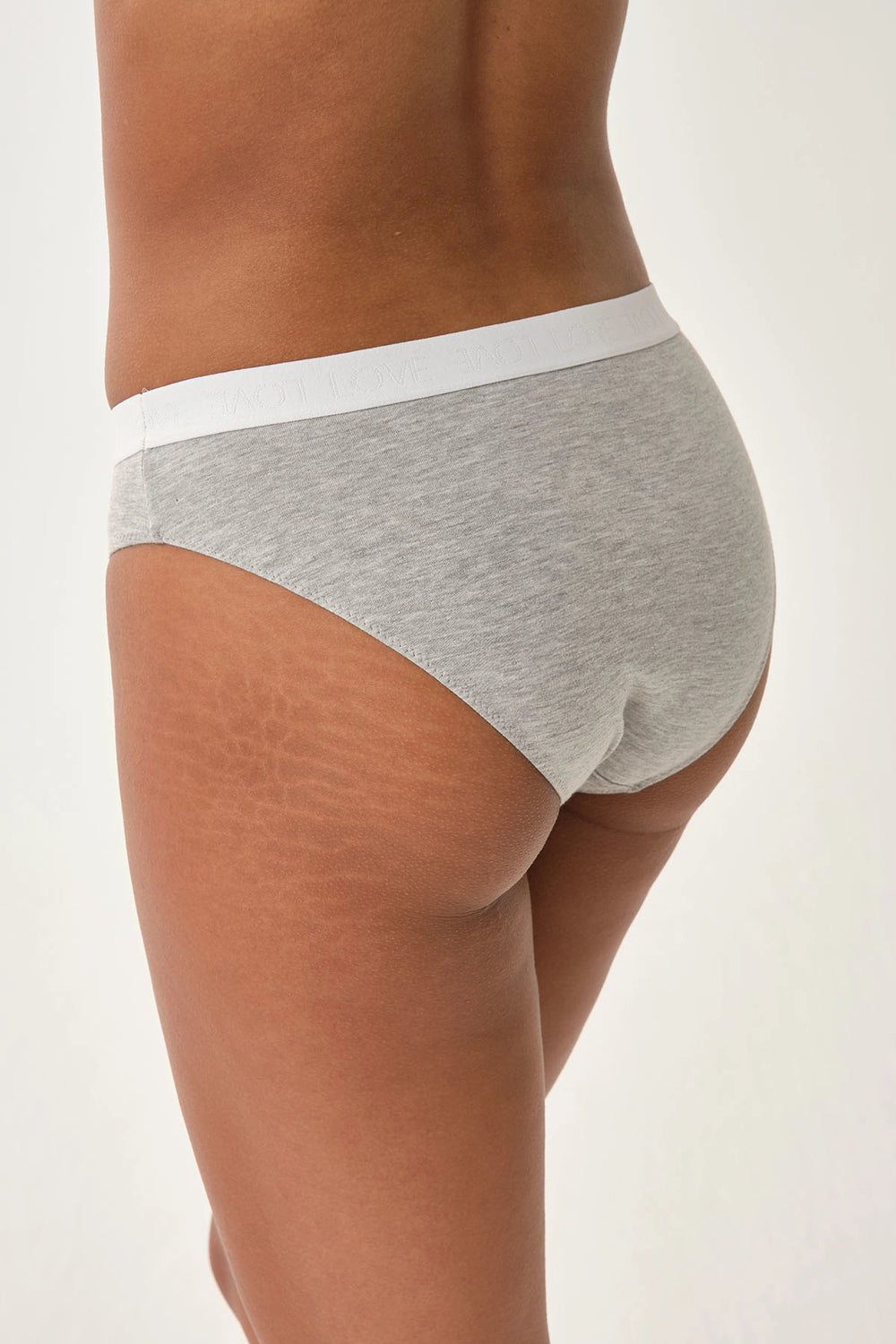 Gri Melanj Bel Bantlı Külot