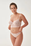 Pudra Dantel Detaylı Külot