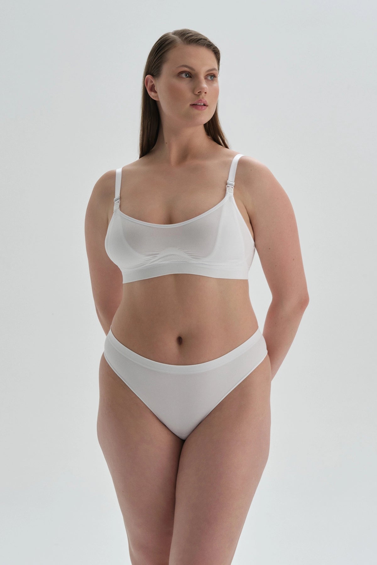 Beyaz Seamless Tanga