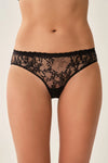 Siyah Dantelli Slip Külot