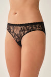 Siyah Dantelli Slip Külot