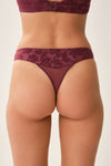 Bordo Desenli String