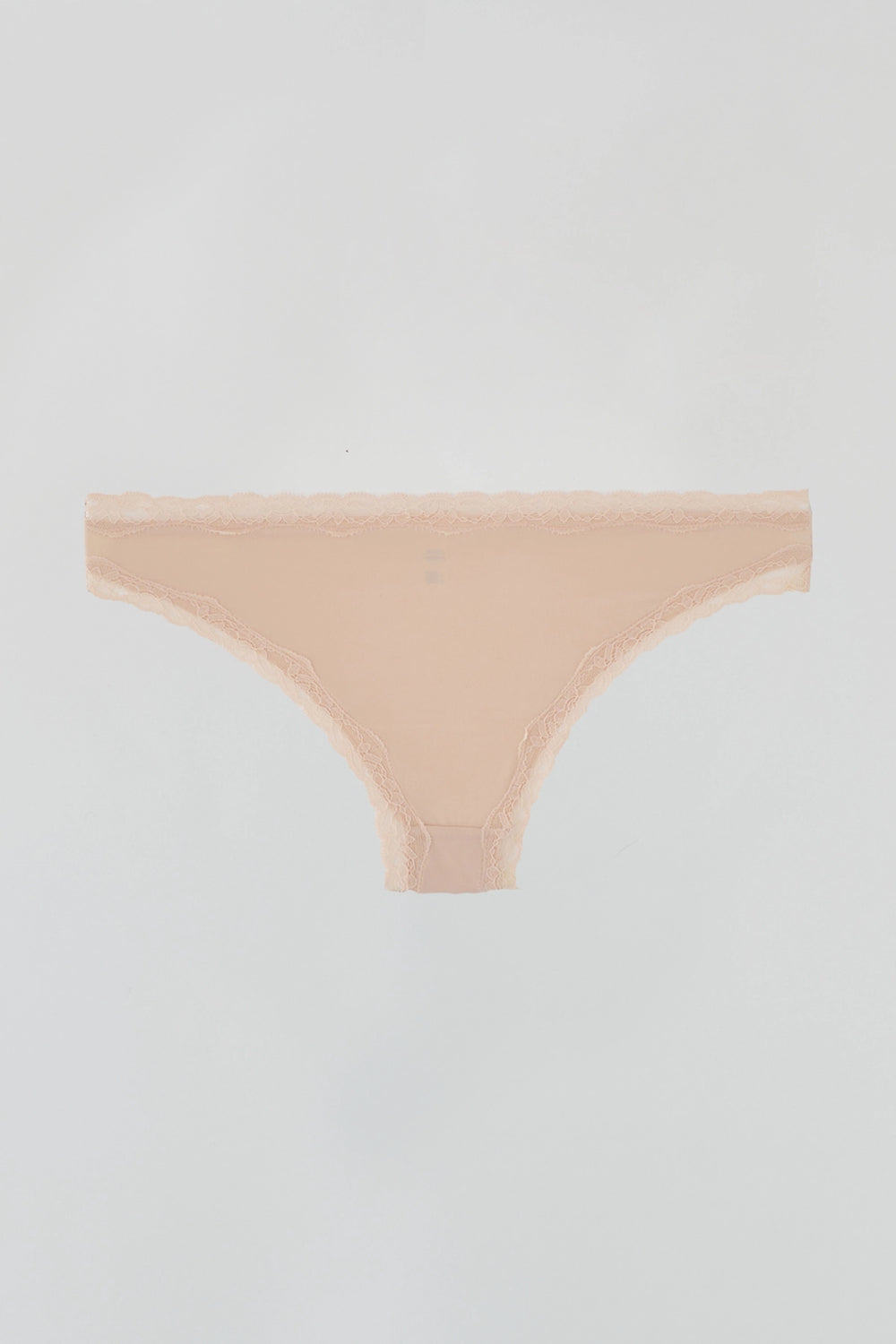 Pembe Dantel Detaylı Micro Kumaş Brazilian