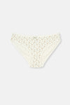 Beyaz Desenli Desenli Slip