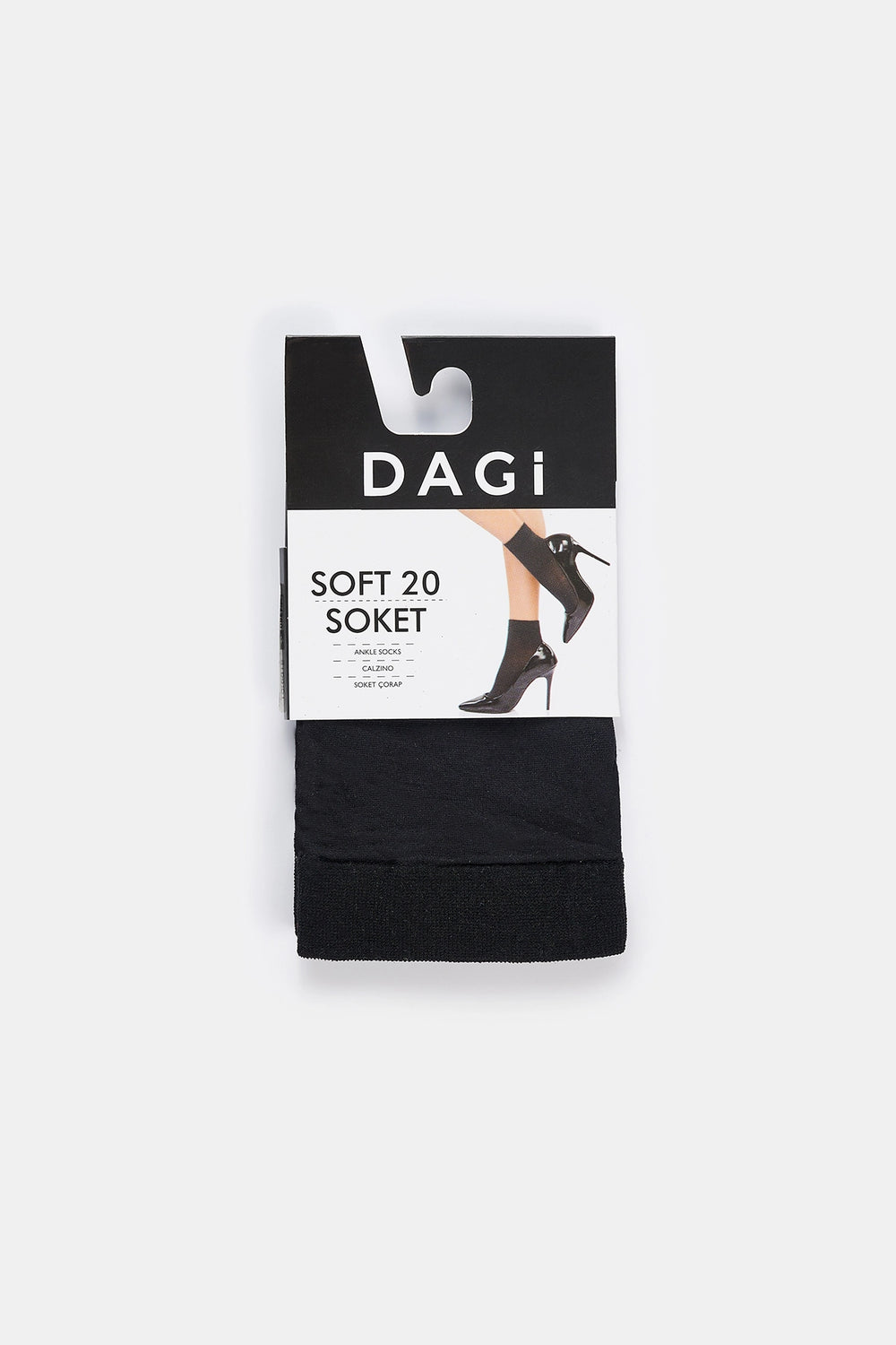 Siyah Soft 20 Soket Çorap