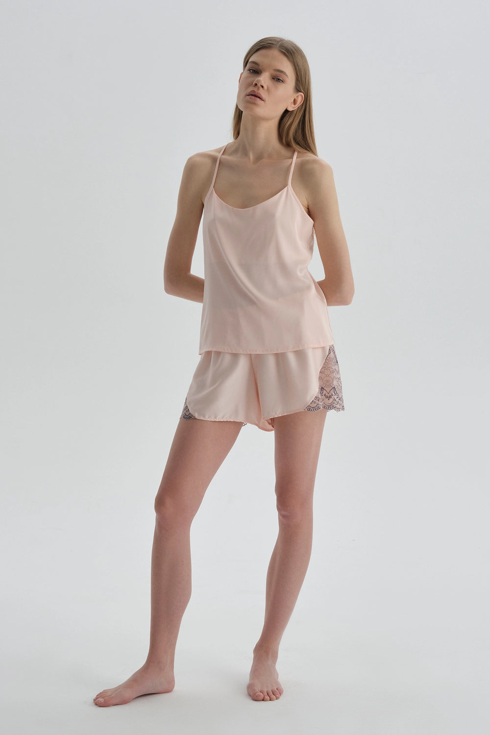 Pembe Camisole PIjama Üstü