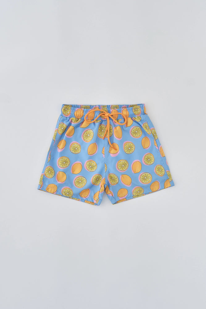 Açıkmavi Micro Erkek Çocuk Limon Des. Şort