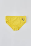 Sarı Erkek Çocuk Baskılı Slip Mayo