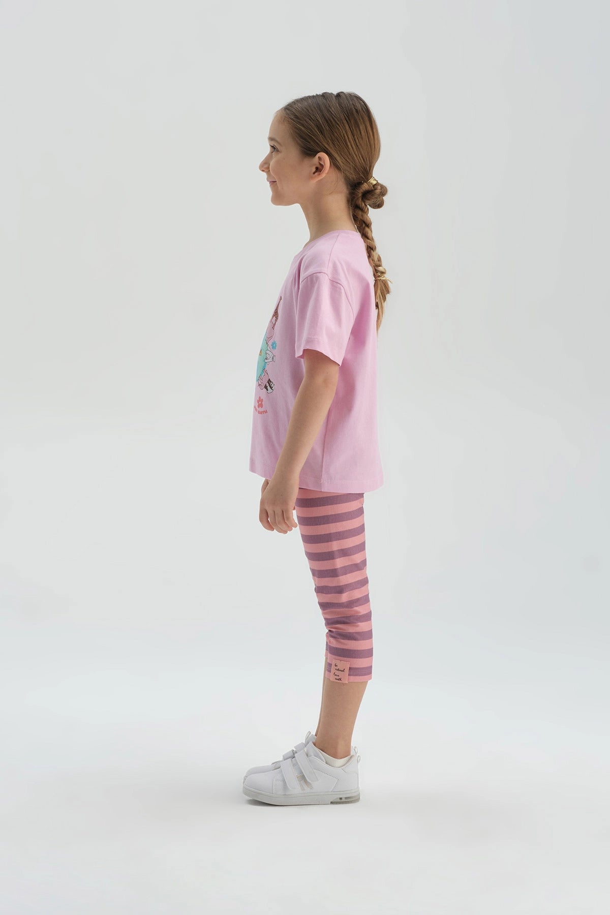 Pembe Pamuklu T-Shirt