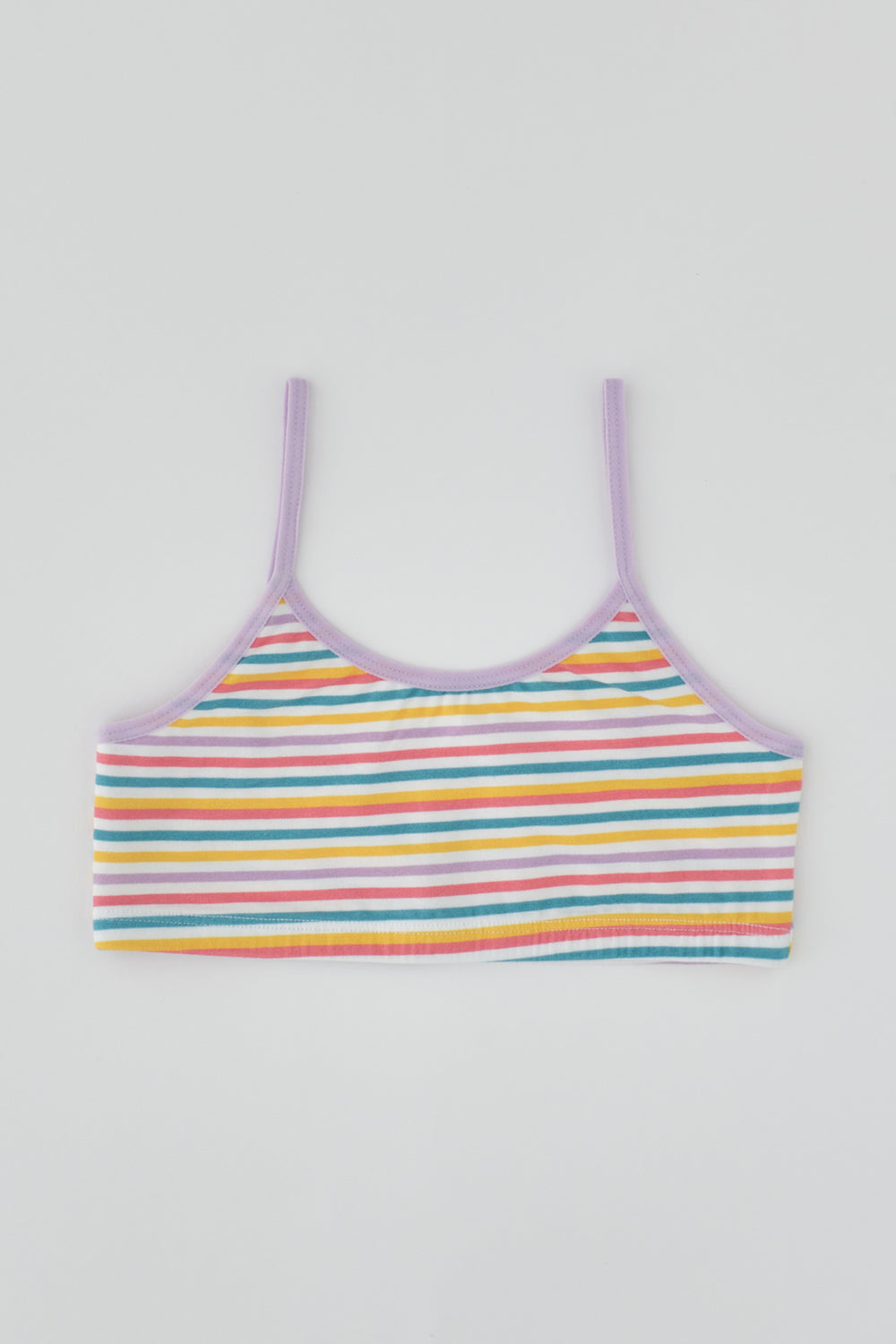 Lila Desenli Kız Çocuk Desenli Büstiyer