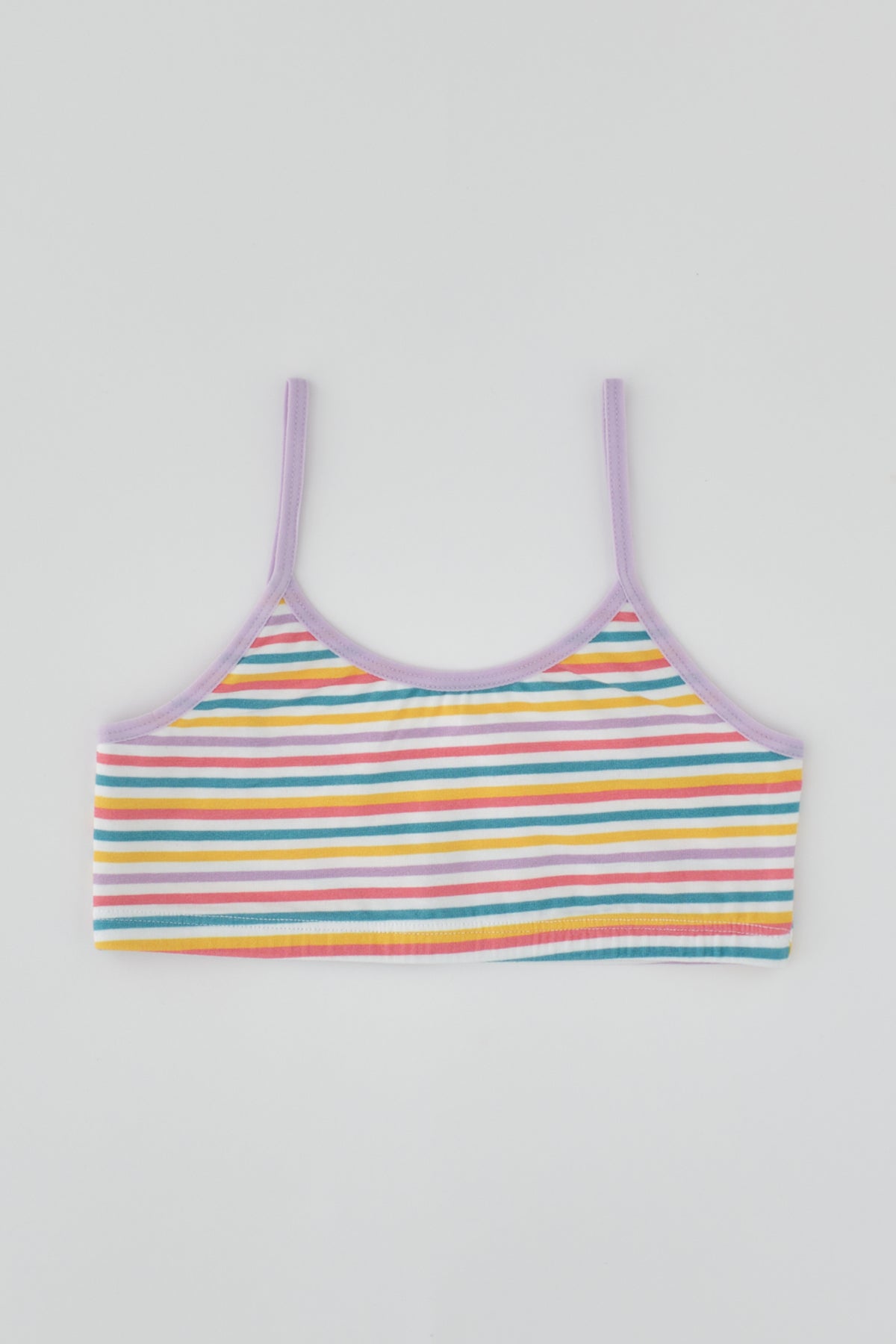 Lila Desenli Kız Çocuk Desenli Büstiyer