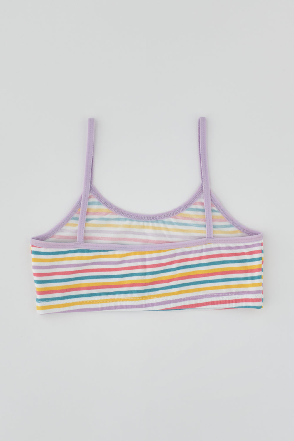 Lila Desenli Kız Çocuk Desenli Büstiyer