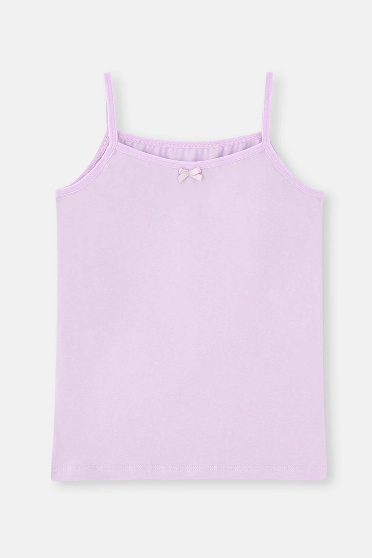 Lila - Sarı 2 Li Ince Askılı Atlet