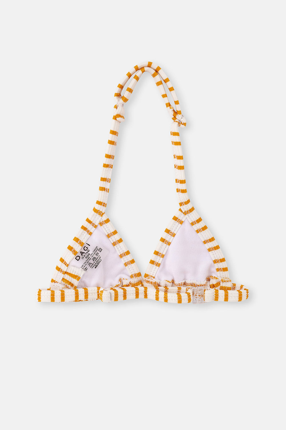Sarı Çizgili Üçgen Küçük Bikini Takımı