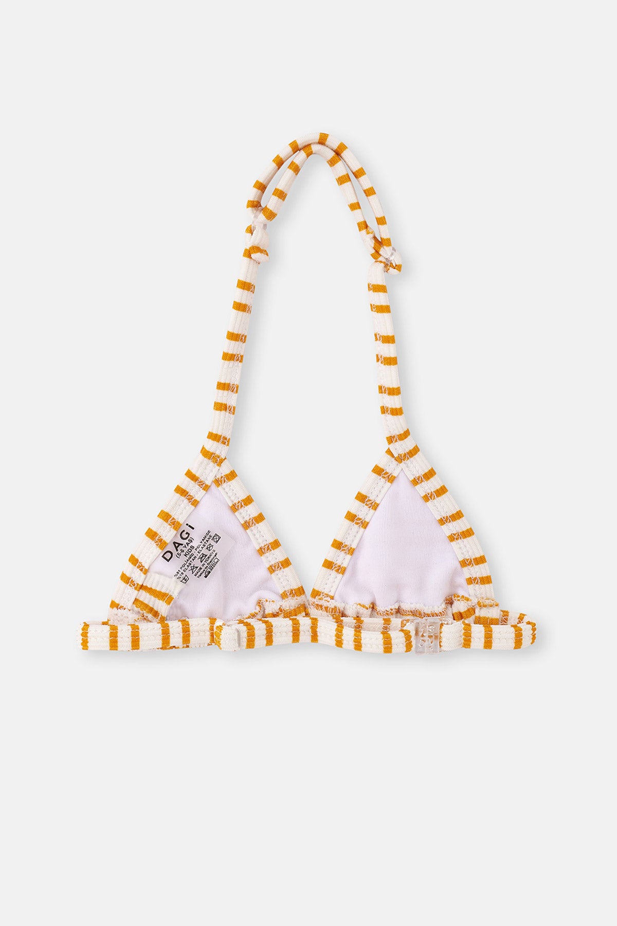 Sarı Çizgili Üçgen Küçük Bikini Takımı