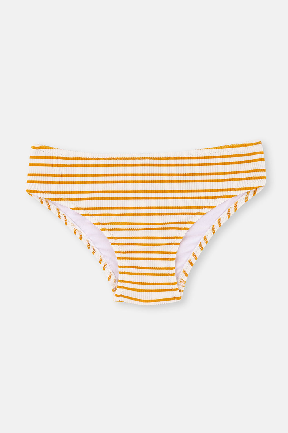 Sarı Çizgili Üçgen Küçük Bikini Takımı