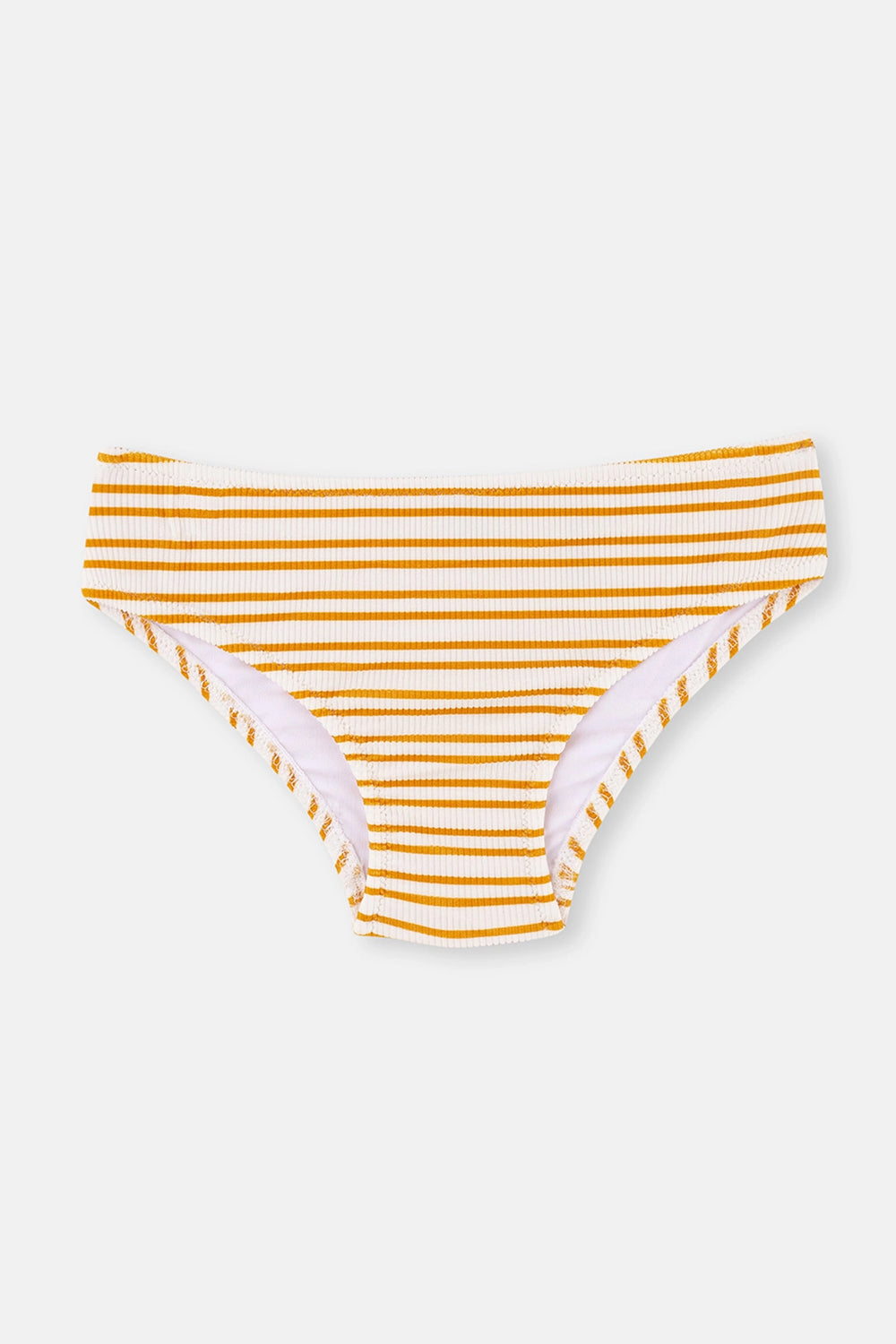Sarı Çizgili Üçgen Küçük Bikini Takımı