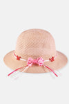 Pudra Çilek Hasır Şapka