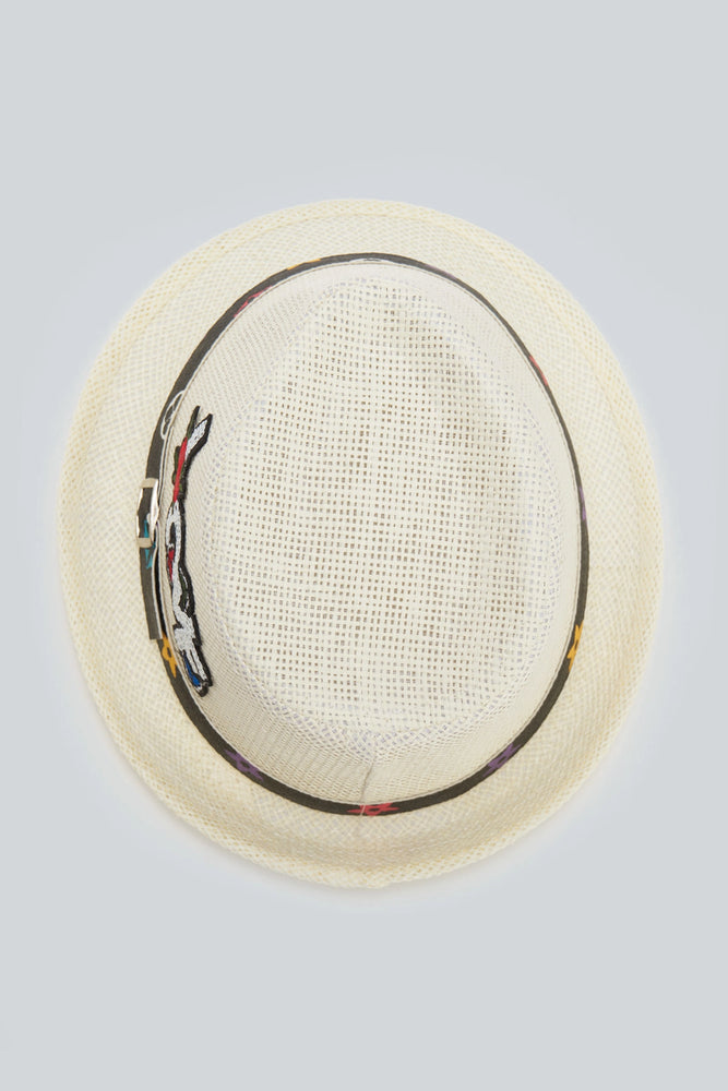 Ekru Hasır Şapka