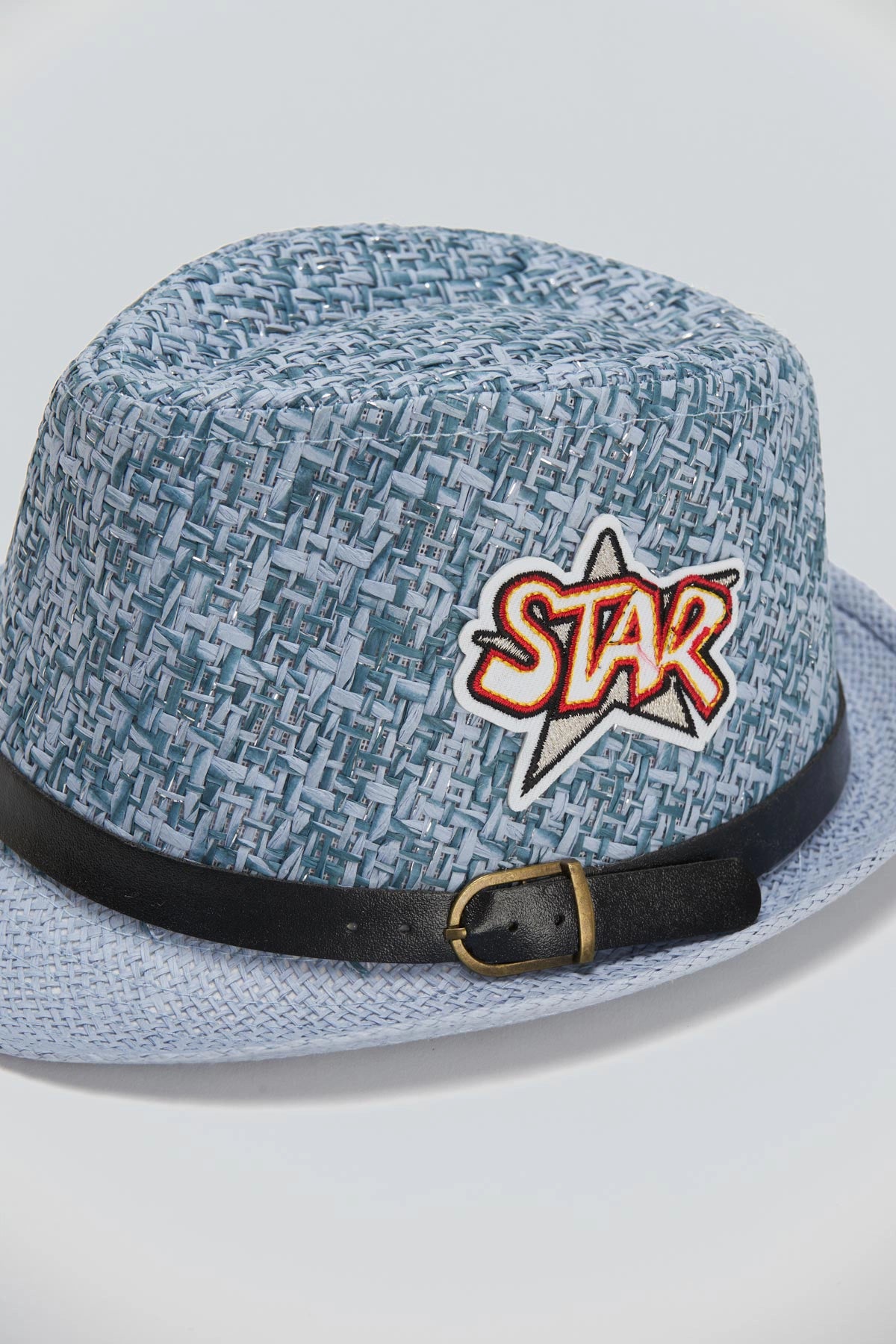Mavi Hasır Şapka