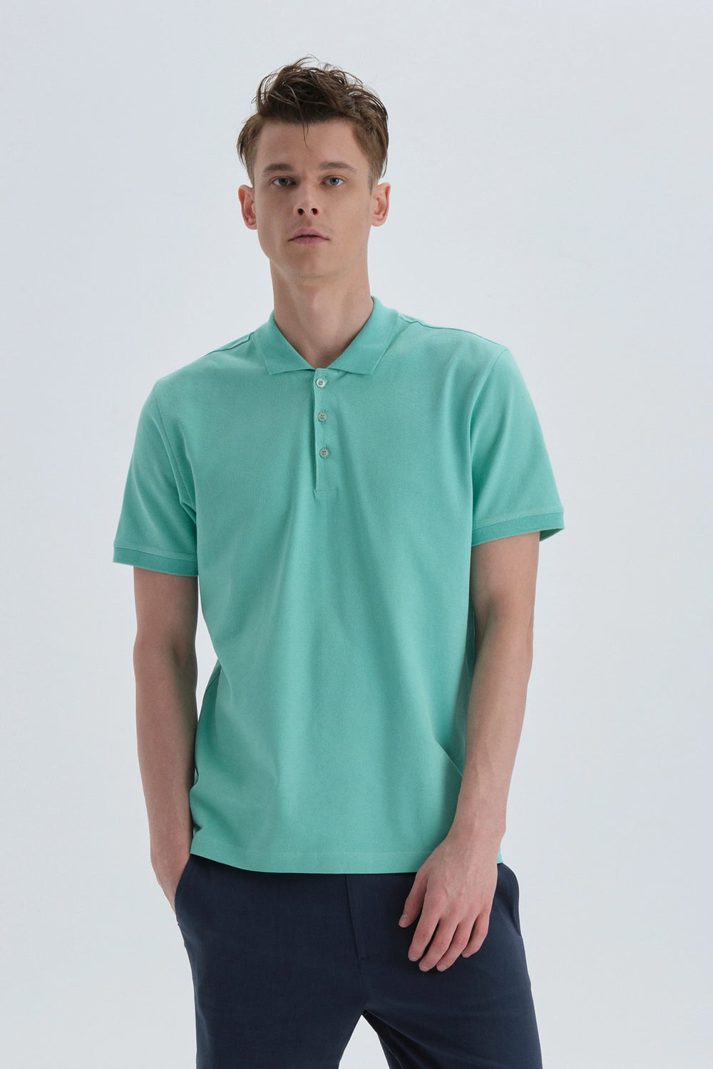 Mint Pamuklu Polo Yaka Mınt T-Shırt