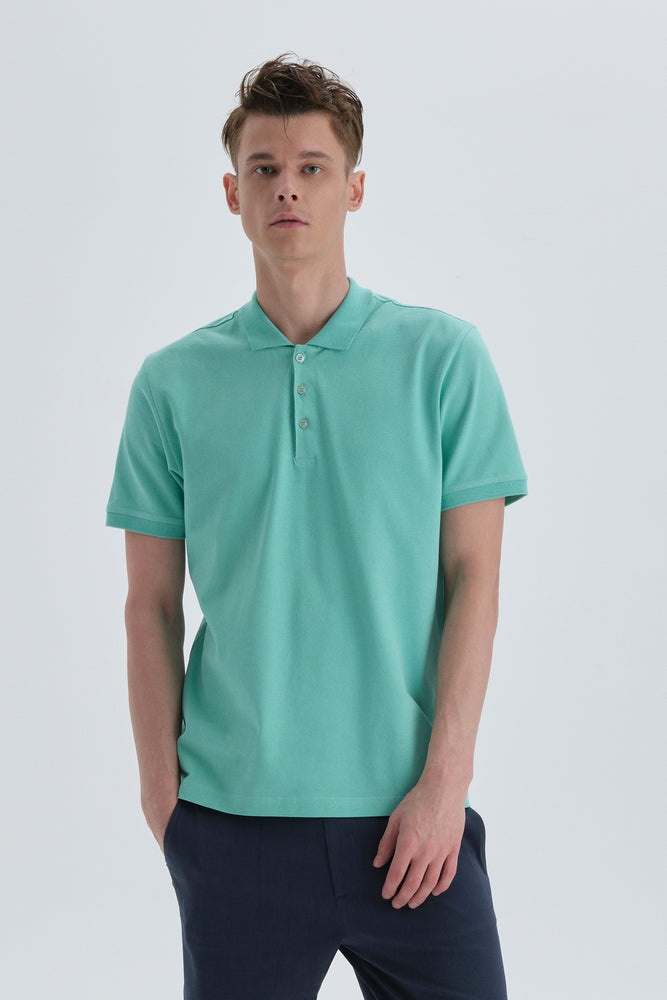 Mint Pamuklu Polo Yaka Mınt T-Shırt