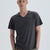 Antrasit Pamuk V Yaka T-Shirt