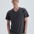 Antrasit Pamuk V Yaka T-Shirt