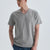 Gri Pamuk V Yaka T-Shirt