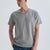 Gri Pamuk V Yaka T-Shirt