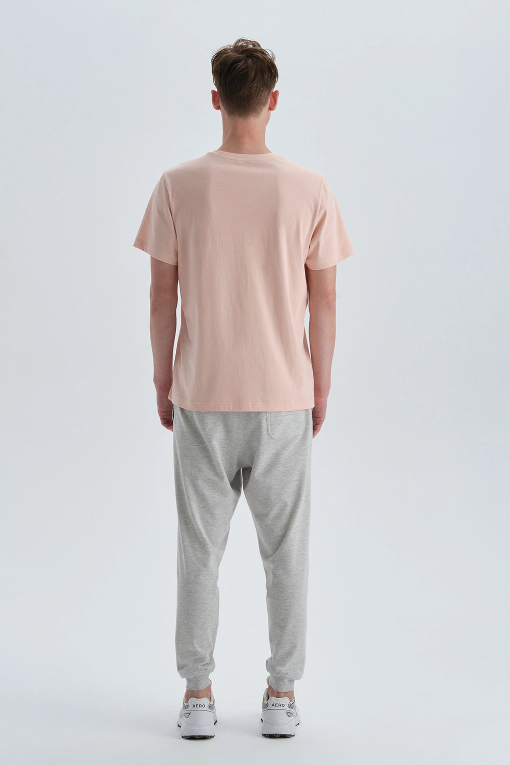 Somon Pamuk V Yaka T-Shirt