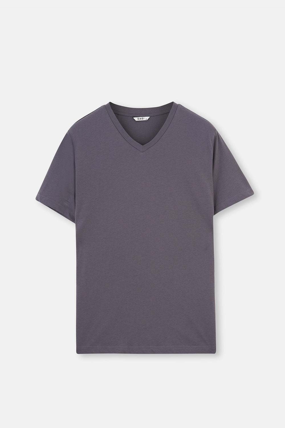 Antrasit Pamuk T-Shirt