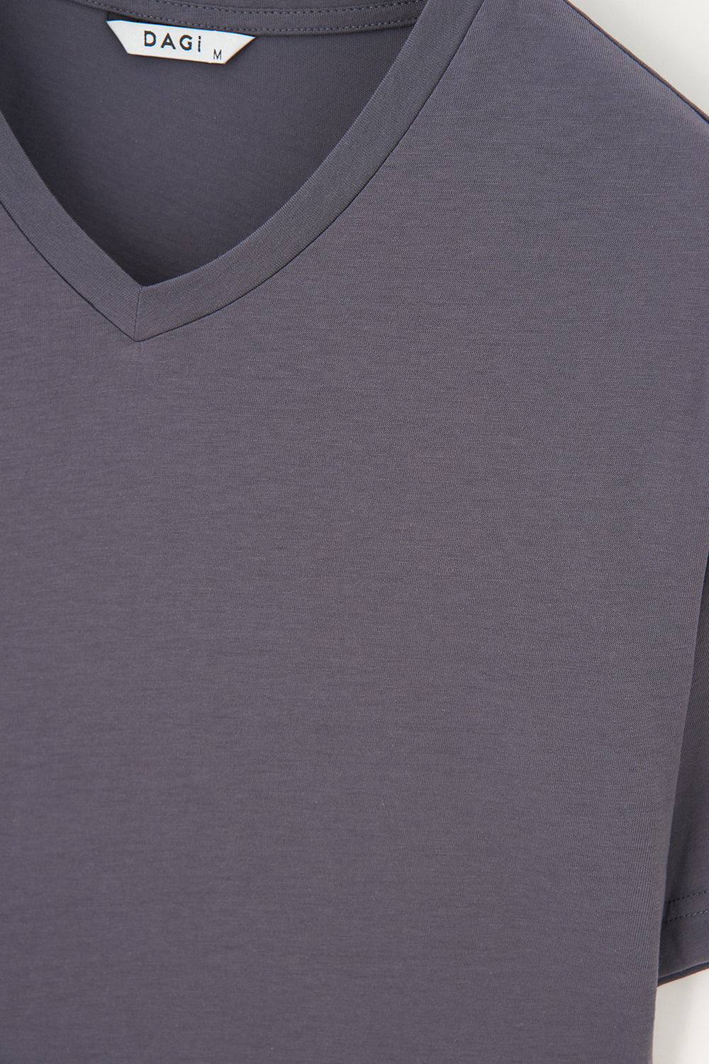 Antrasit Pamuk T-Shirt
