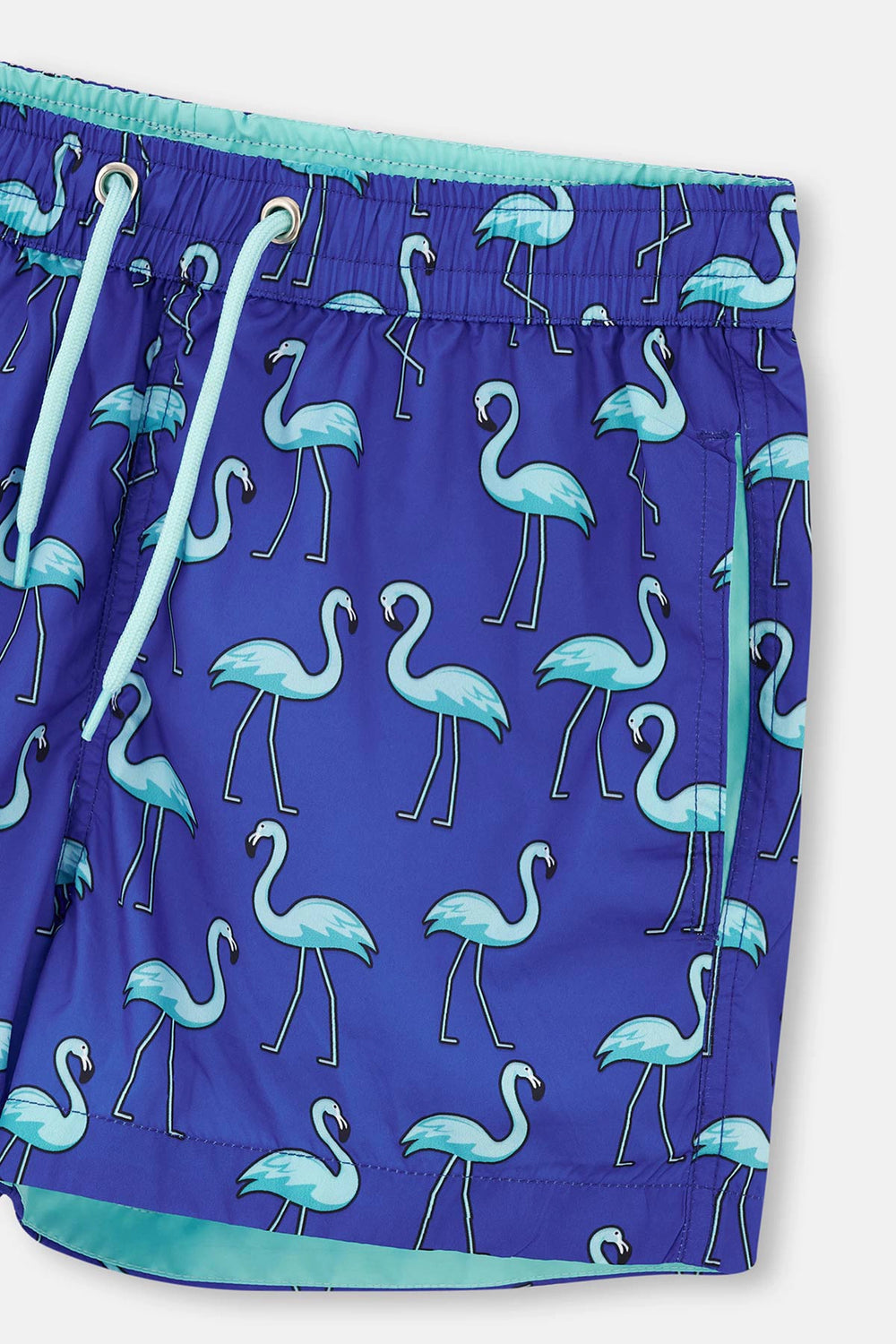 Sax Micro Kısa Flamingo DesenliDeniz Şortu