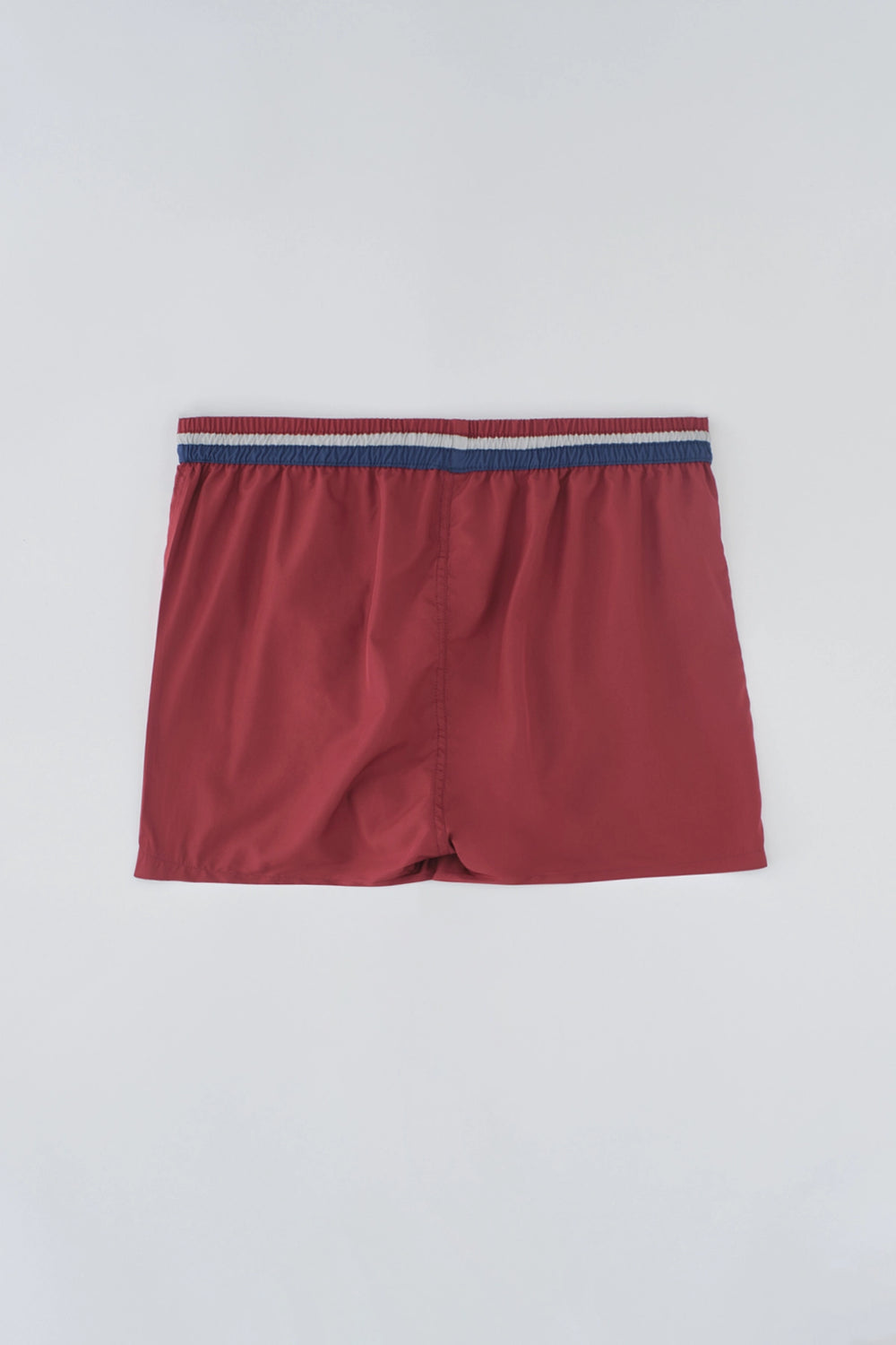 Bordo Micro Kısa Kemeri Parçalı Şort