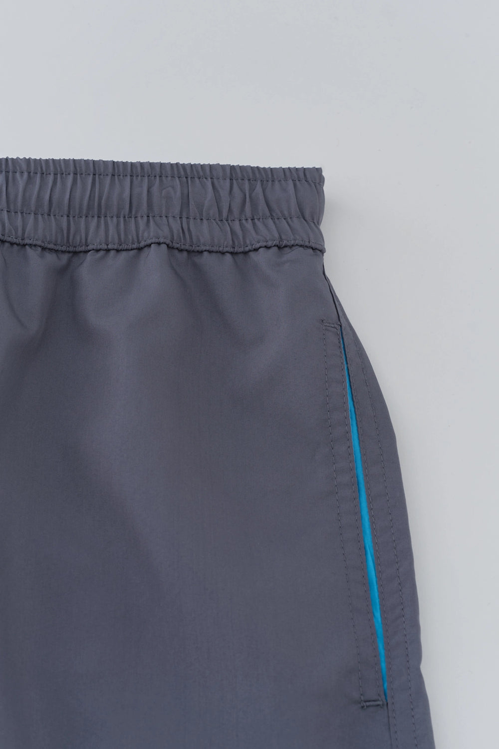 Gri Micro Orta Düz Deniz Şortu