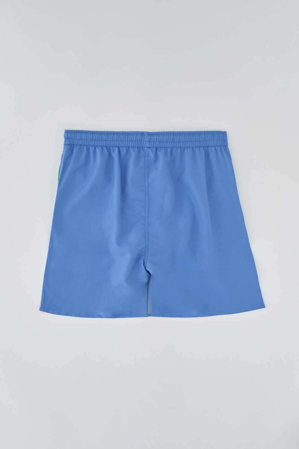 Mavi - Mint Yesili Micro Orta Düz Deniz Şortu