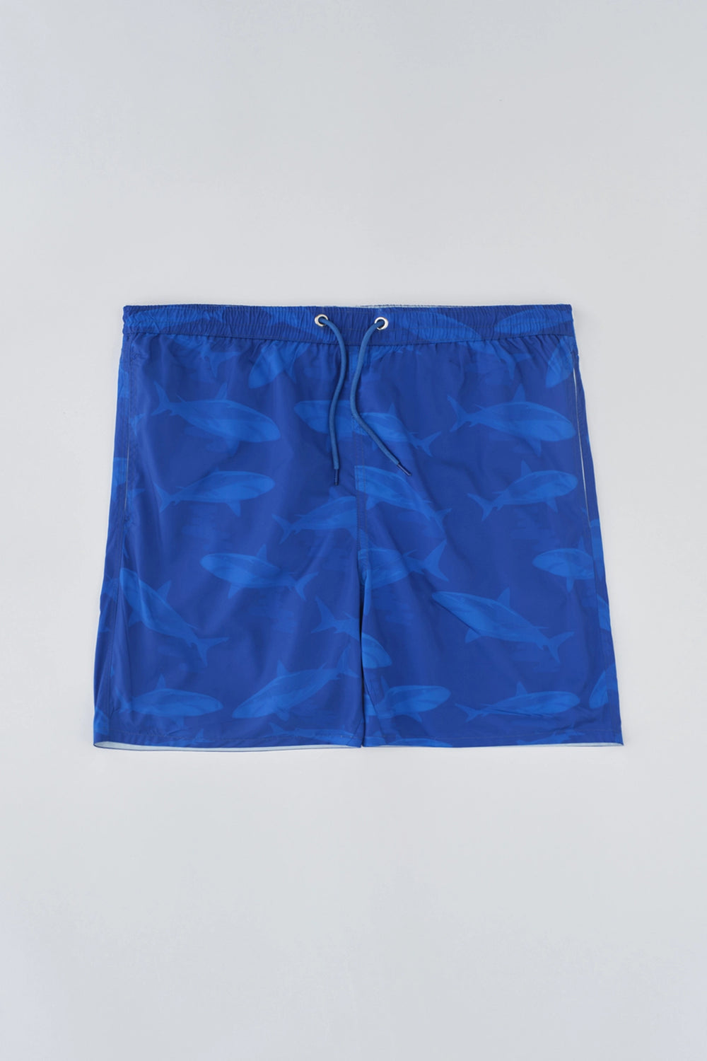 Sax Micro Uzun Balık Desenli Deniz Şortu