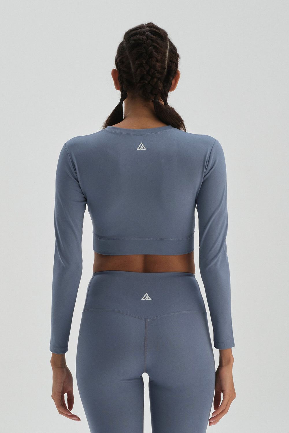 Mavi Dagi Active Uzun Kol Crop T-Shirt