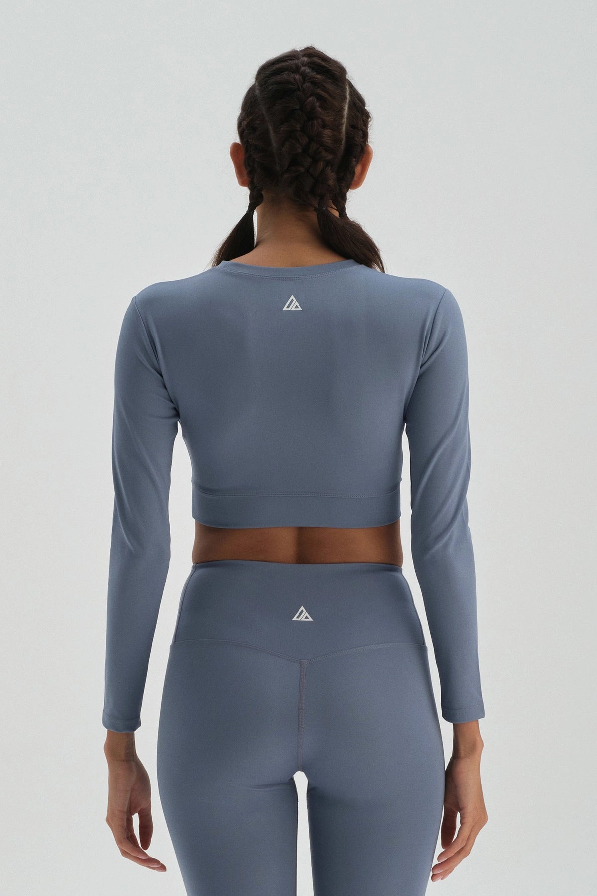 Mavi Dagi Active Uzun Kol Crop T-Shirt