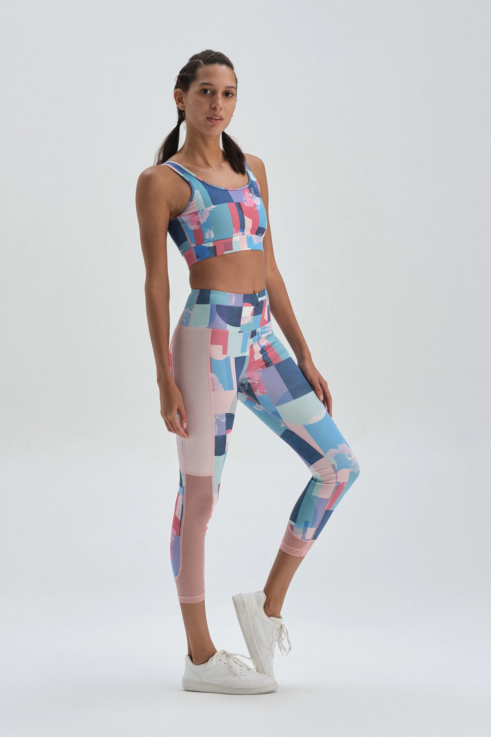 Lacivert Desenli Dagi Active Desenli Sporcu Sütyeni