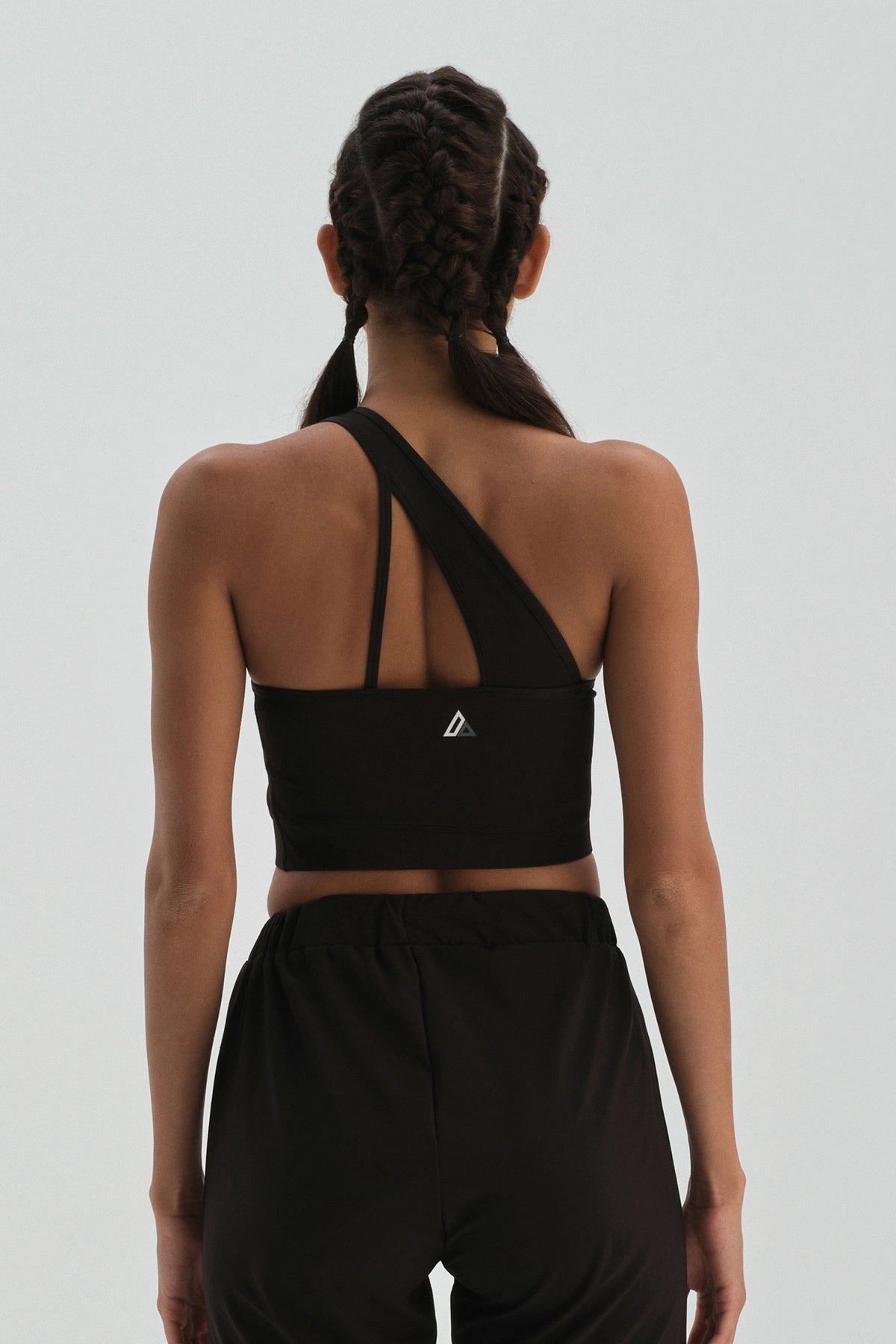 Siyah Dagi Active Tek Omuz Sporcu Sütyeni