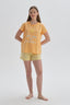 Turuncu Pamuklu Şort Pijama Altı