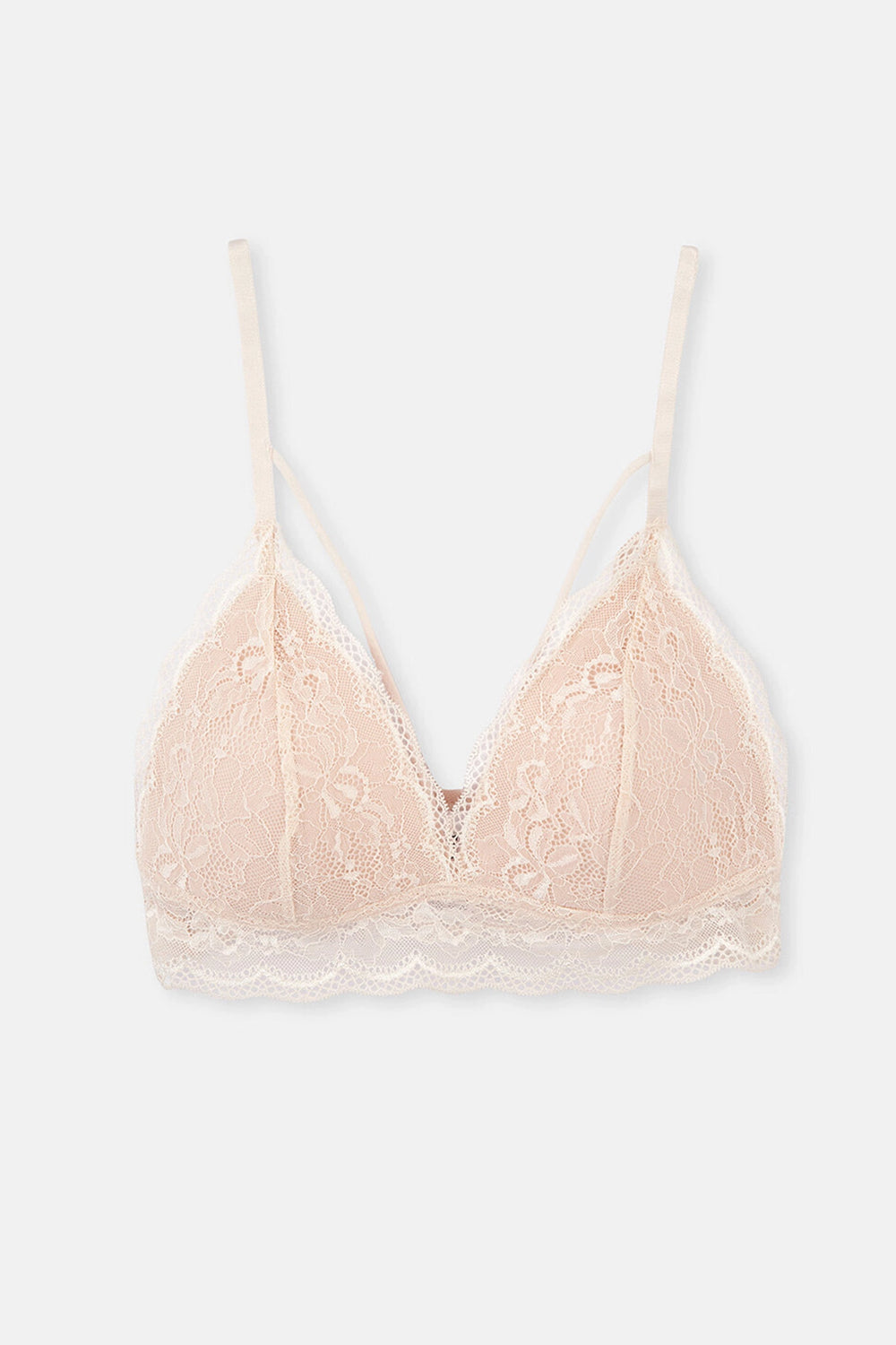 Pınk Nude Balenli Kapsız Büstiyer Sütyen