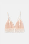 Pınk Nude Balenli Kapsız Büstiyer Sütyen